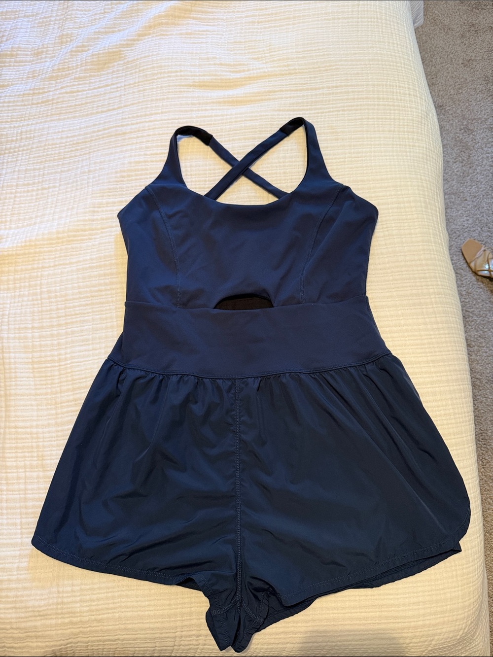 FP movement Navy Cross-Back One-Piece Romper